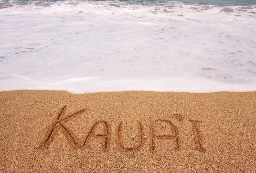 beach on kauai in hawaii
