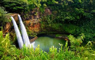 Kauai Twin Wailua Waterfalls