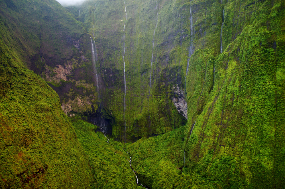 Mount Waialeale in Kauai, Hawaii the eight wettest place on earth