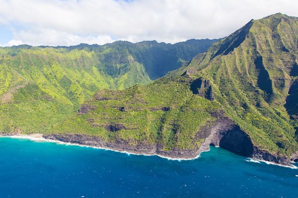 Aerial view of Kauai Island